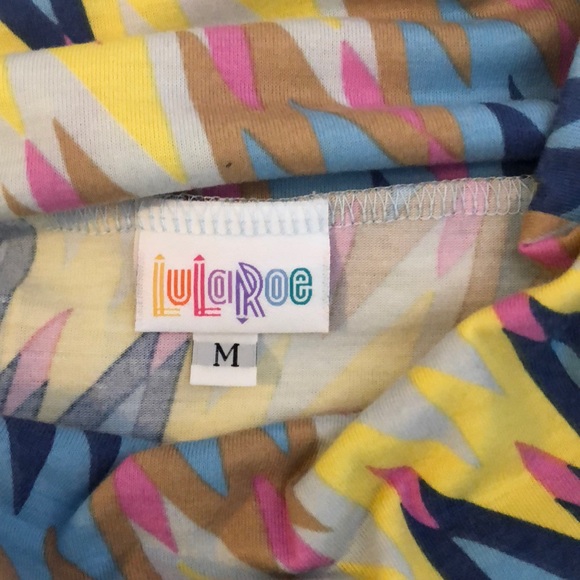 Lularoe M multi colored chevron Maxi skirt - Picture 3 of 4